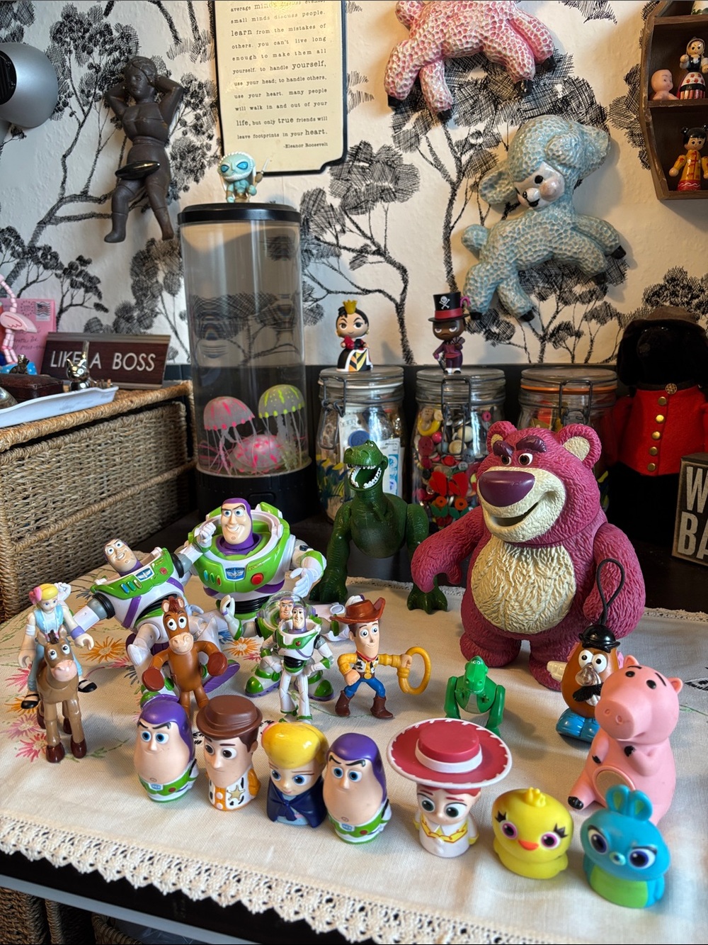 20 Piece collection of assorted Disney Pixar Toy Story figures and toys, includi